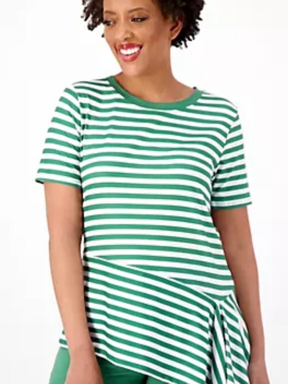 Cuddl Duds Flexwear Asymmetric Hem Top - Size: Small - NIP